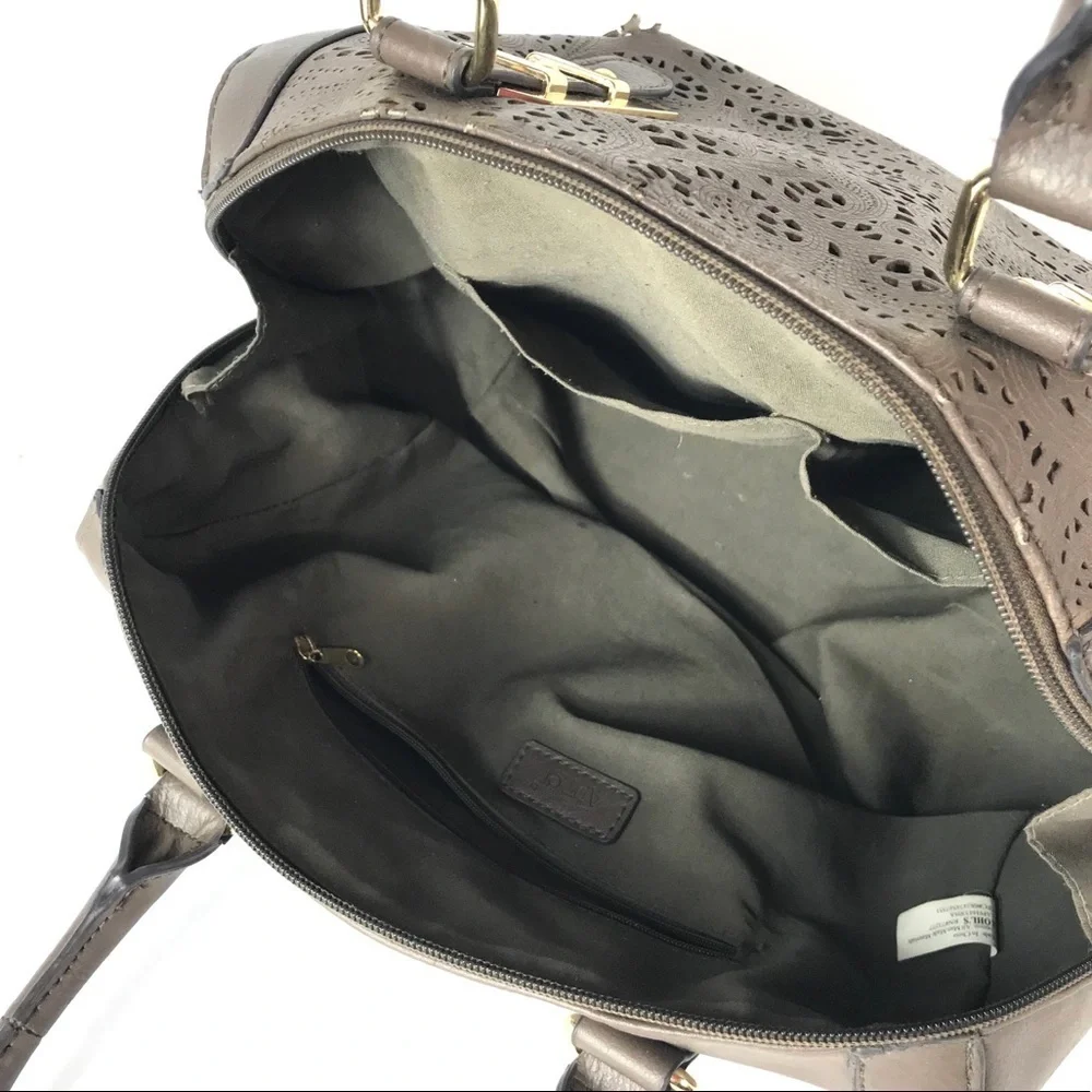 Brown‎ Laser Cut Satchel Bag